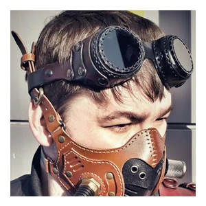 Выкройка гогглы 1/Pattern PDF leather Steampunk/Dieselpunk goggles/glasses