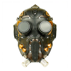 Выкройка PDF стимпанк маска V14/Pattern PDF leather Steampunk/Dieselpunk mask V14