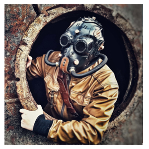 Выкройка PDF маска стимпанк V7/Pattern PDF leather Steampunk/Dieselpunk mask v7