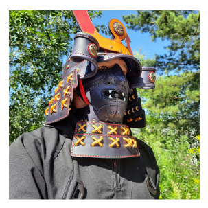 Выкройка PDF шлем и маска Самурай/Pattern PDF leather Samurai helmet and mask