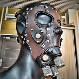 Выкройка PDF маска стимпанк V22/Pattern PDF leather Steampunk/Dieselpunk mask V22