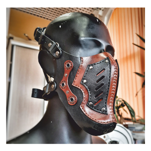 Выкройка PDF стимпанк маска V25/Pattern PDF leather Steampunk/Dieselpunk mask V25