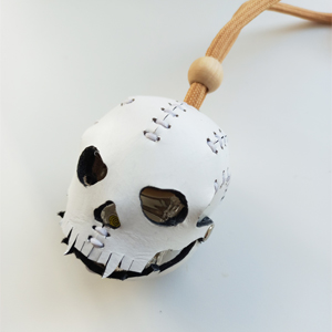 «Череп» выкройка брелока c подвижной челюстью /«Skull» Pattern PDF leather Keychain