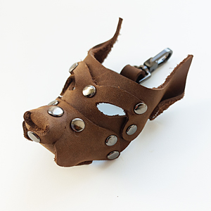 Выкройка брелока «Собака»/ Pattern PDF leather Keychain ring «Dog»
