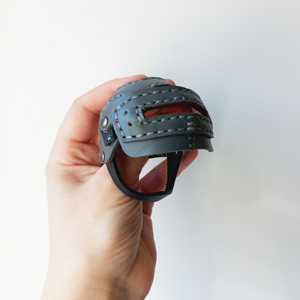 Выкройка брелока «Шлем» PUBG Level3/ Pattern PDF leather Keychain ring «Helmet» PUBG Level3